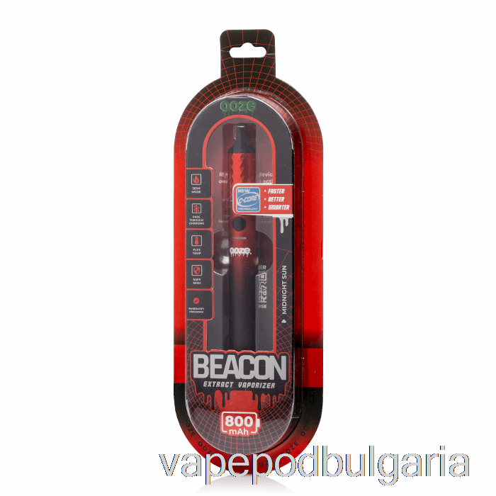 Vape 10000 Дръпки Ooze Beacon Extract изпарител Midnight Sun